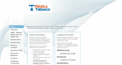 Desktop Screenshot of hospitalmedicatabasco.com