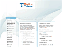 Tablet Screenshot of hospitalmedicatabasco.com